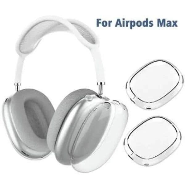 Hot-selling USA Stock for Model Max USB-C Bluetooth Earbuds Headphone Accessories Transparent TPU Solid Silicone Case Model Pro Max Headset Case