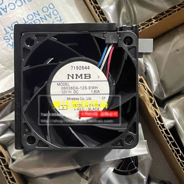 Free shipping, brand new NMB 06038DA-12S-EWH 6038 12V 1.80A high RPM server cooling fan