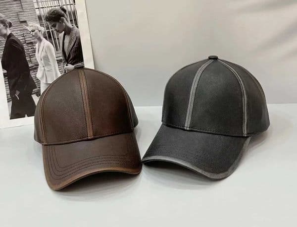 New Luxury Brand Leather Hat Winter Baseball Cap For Men Women High Qualit Snapback Street Hip Hop Trucker Hat Casquette Femme L260519