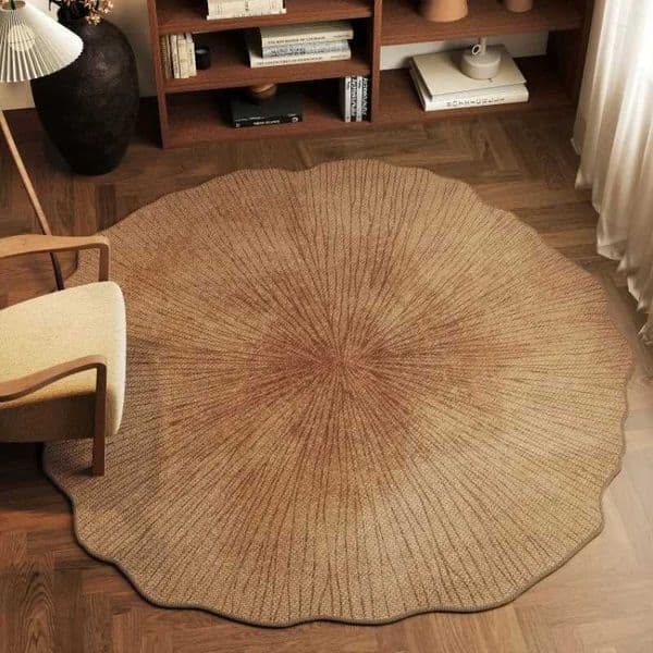 Irregular Shape Carpet Large Area Floral Shape Bedroom Rugs Advanced Light Luxury Decoration Coffee Table Floor MatsJ260519