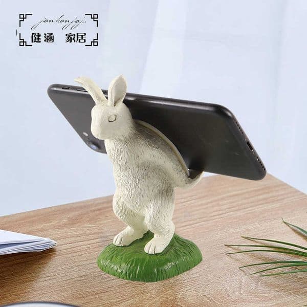 Desktop Phone Stand Ornament Base Decoration Rabbit Phone Holder Lazy Tablet Stand Gift High-End Feel L260519BH20