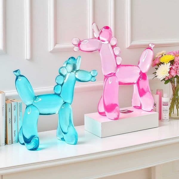 Creative Mini Colorful Cartoon Transparent Unicorn Ornament Resin Craft Home Office Desktop Decoration L260519SJDR