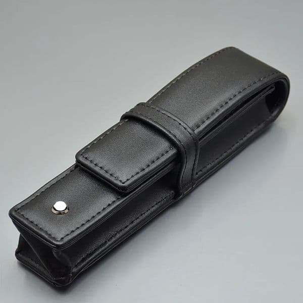 Bulk Office Supplies Pencil Case Luxury Wholesale High Quality Pen Case school Black Leather Pen Bag Office Stationery Fashion For Single Supply Free Shipping 10