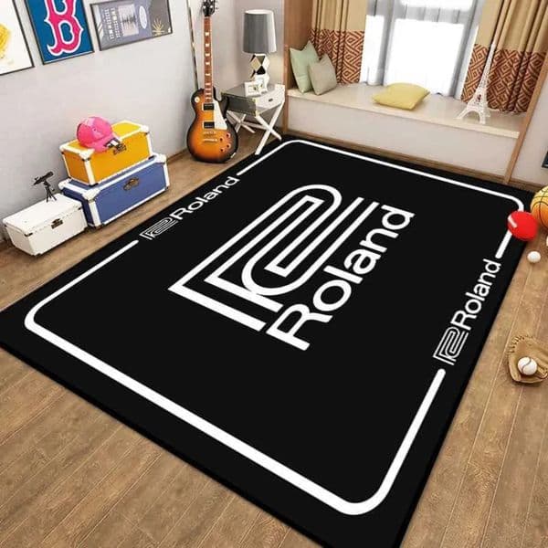 Decor Rroland Carpet Soundproof Drum Rugs Blanket Bass Drums Snare Electronic Jazz Musical landscape Floor Mat Vintage Sound Absorbing Stage Garden Ornamen 020