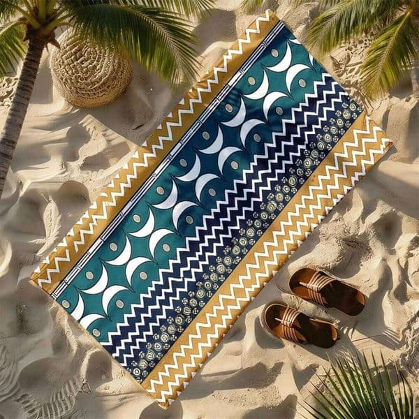 Bohemian patchwork geometric theme polyester microfiber towel is highly absorbent, suitable for swimming and beach outings 26Y0519