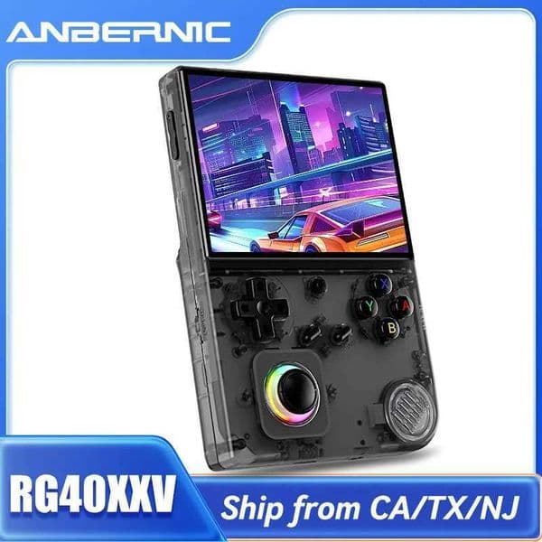 ANBERNIC RG40XXV Handheld Game Console 4IPS Screen Video Output Joystick RGB Lighting Effect Streaming RG 40XXV Ebook MP4 Gift L260519VYJ6