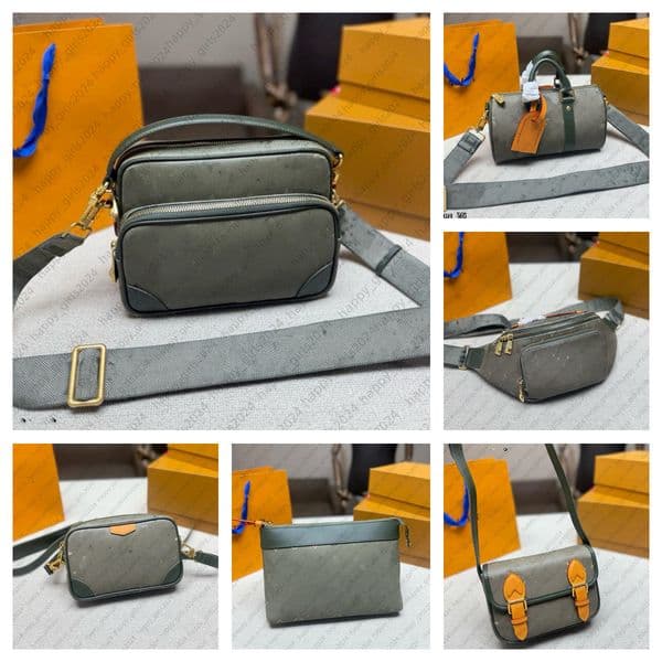 Designer bag Monograms Midnight Green Crossbody Bag Handbags Top quality canvas Nil Messenger bag Satchel Hobo Mens Bumbag shoulder sling bag Keep all travel purse