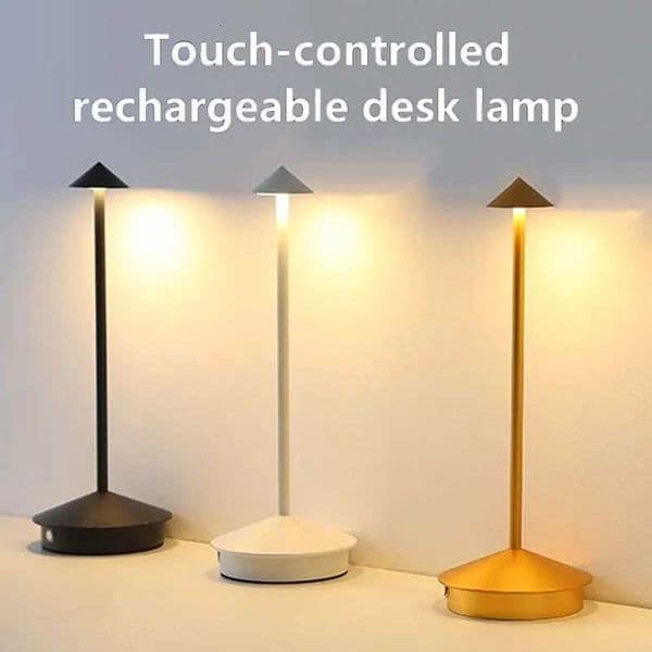 Rechargeable LED Table Lamp Touch Desktop Night Lamp 3 Colors Dimmable Creative Bedroom Bar Hotel Coffee Table Decor Lighting M260519