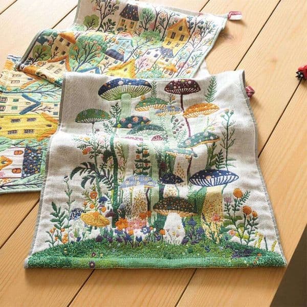 34x40cm Large Hand 4-Layer 100% Cotton Gauze Quick-Dry Dishcloths, Decorative Tea Towels for Kitchen & Bathroom 26Y0519