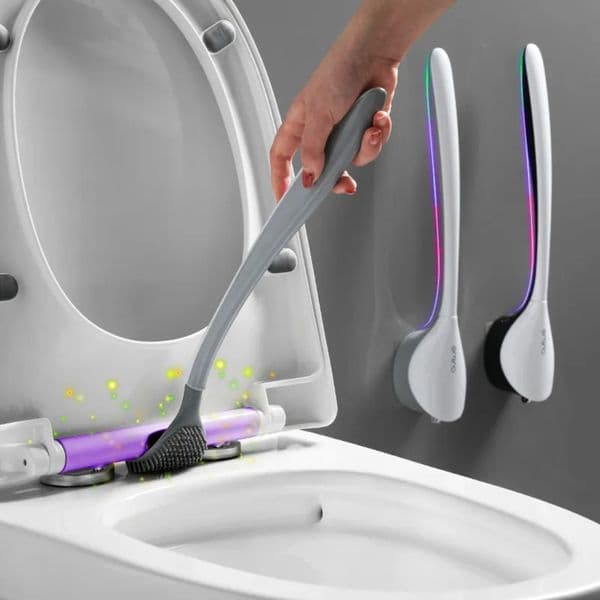 Luxury Designer Decor New Tongue room Long Handle Wall-Mounted Brush For Bathroom And Floor - Durable Household Toilet Cleaning Tool Decorat 020