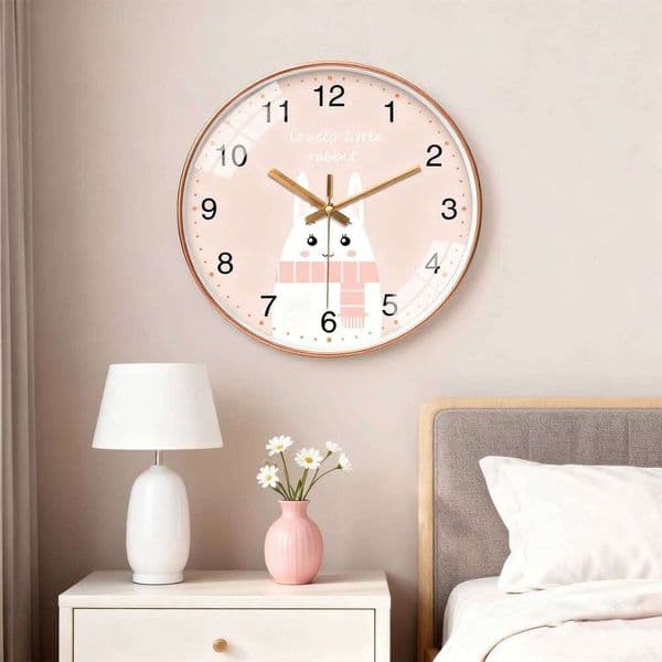 Cartoon Wall Clock Cute Animal Design Silent Quartz Movement Children's Study Rooms Bedroom Interior Decoration 8 10 12 Inch W260519