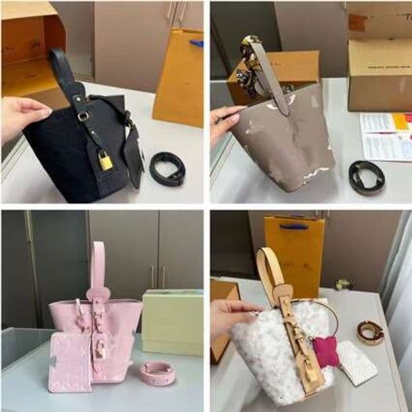 2025 Early Spring New All inBB Elephant Gray Basket Bucket Single Shoulder Crossbody Handheld Underarm Tote Women's Bag