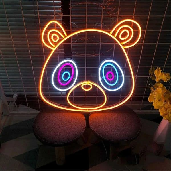 Custom Bear USB Powered Led Neon Sign Dimmable Neon Light Wall Decor For Room Decor Office Daily Party Birthday Gift Bedroom H260520