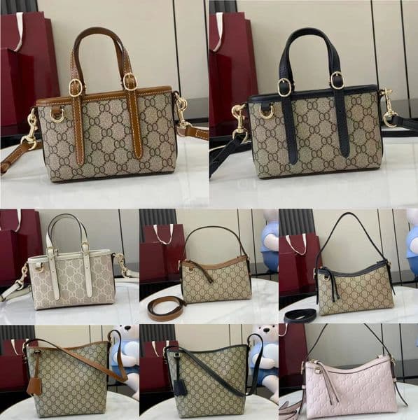 Designer bag beautiful nano retro makeup bag classic luxury shoulder bag brown women's crossbody bag retro brown bag top of the line bag