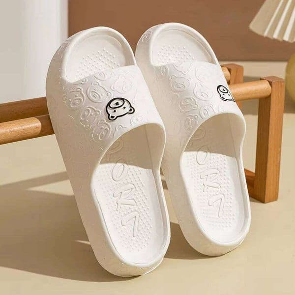 Summer Fashion Men's Slippers Printting Little Bear Sandals Indoor Bathroom Non-slip Soft Women Dormitory Casual Shoes Couple W260520