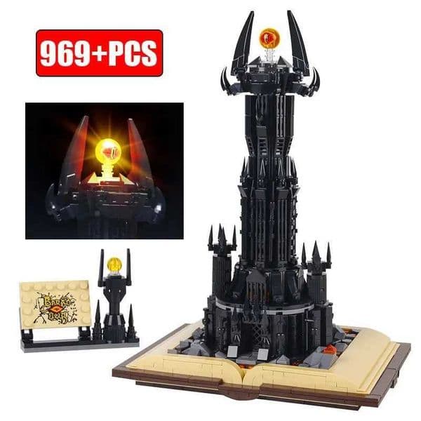 969pcs Creative Black Tower Magic Book NO13018 Building Blocks Book Expert Ideas Bricks Dark Tower Assembly Toy For Kids GiftsJ260520