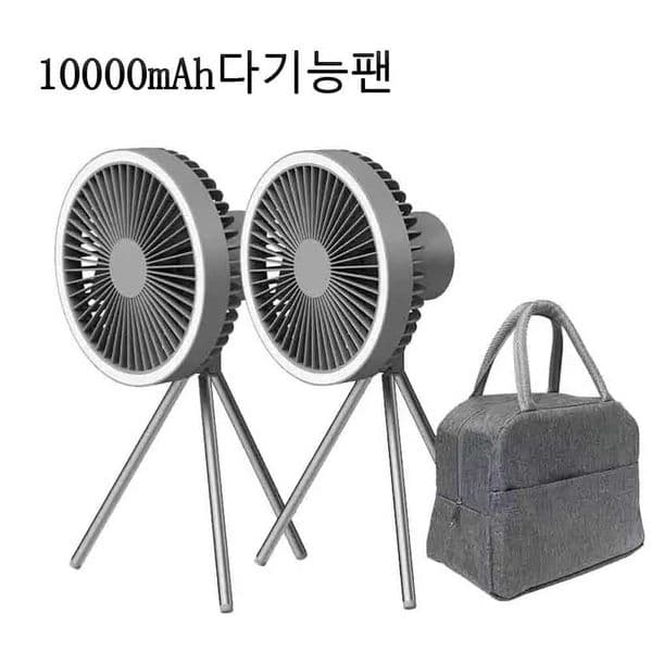 New 10000mAh Camping Fan with Power Bank LED Lighting Rechargeable Desktop Portable Circulator Outdoor Ceiling Electric Fan 2025 T260520