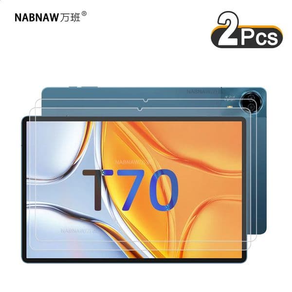 2 Pieces Clear Hard Film HD Screen Protector Scratch Proof Tempered Glass For Teclast T70 14 260511