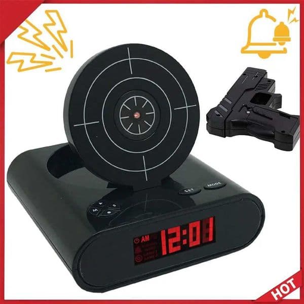 Creative Target Shooting Clocks Ringtones Customization Digital Target Alarm Clock 2 Alarming Modes for Lazy Mute Office C260520