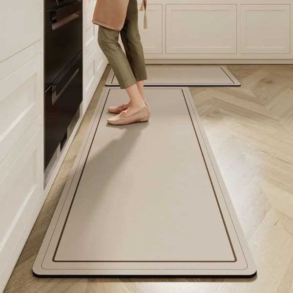 VIKAMA Kitchen diatom mud mat wabi-Sabi water absorbent oil non-slip mat home long easy to care quick dry matZHR260520
