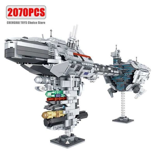 MOC-57273 Neba Medical Corvette Frigate Building Blocks Movie Series Warship Kit Model Bricks Kid Toys Childrens Birthday GiftJ260520