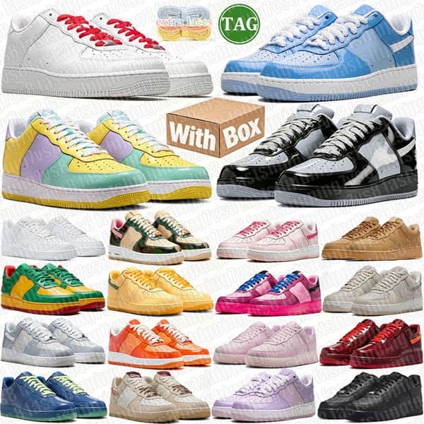 with box designer af1s running shoes designer sneakers men women black white blue grey red outdoor daily sports athletic runners