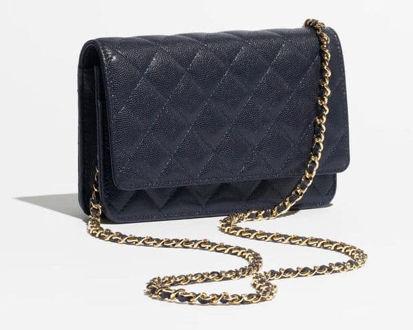 Realfine888 Bags 5A CNL AP0250 19cm Wallet on Chain Caviar Quilted Bag Calfskin Shoulder Crossbody Handbags Purses For Women with Dust Bag 33814