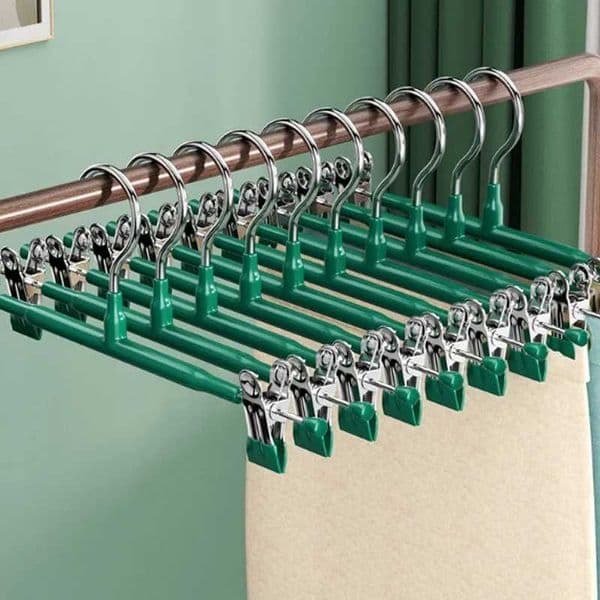 Wardrobe Home Clothes Drying Rack Skirt Clip Seamless Stainless Steel Pants Clip Pants Drying Rack Hanging Underwear Rack C260520
