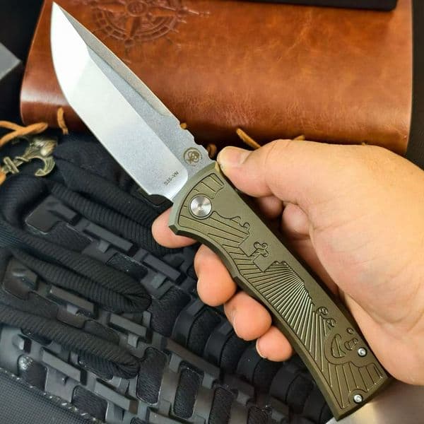 8Models Chaves Redencion 229 Folding Knife 3.35" S35VN Blade, Aluminum Handles - Pro-Tech