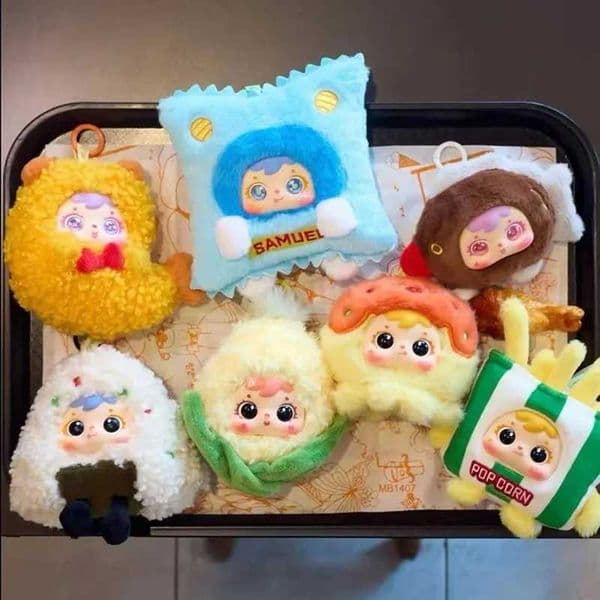 new Samuel fried shrimp Blind Box Trendy Toy Bag Pendant Creative Handmade Surprise birthday Halloween Girl Gift Z260520