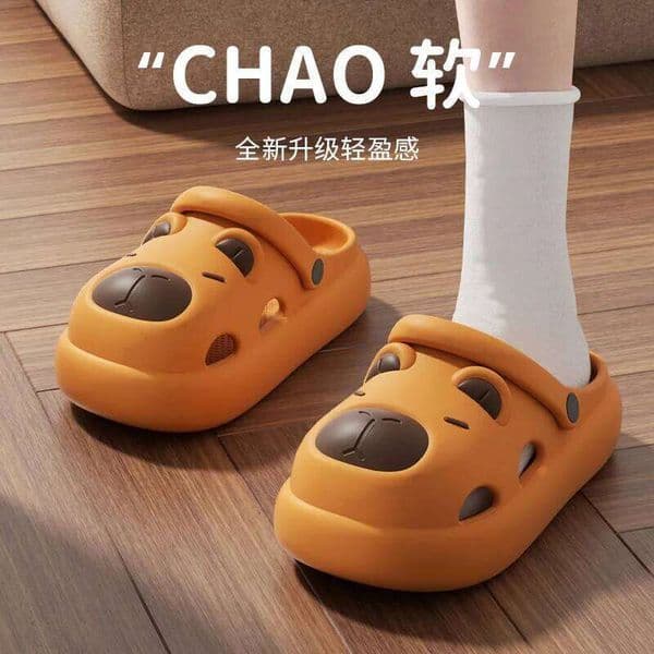 Lovely Cartoon Slippers Summer Feeling Outside Wear Eva Thick Soled Home Indoor Women Holes Sandals Garden Shoes W260520