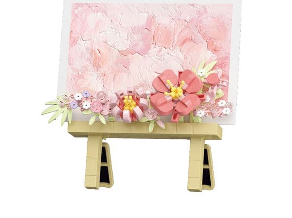 Free shipping Dreamy Stand Building Blocks Eternal Flower Assembly Toy Desktop Decorative Ornament