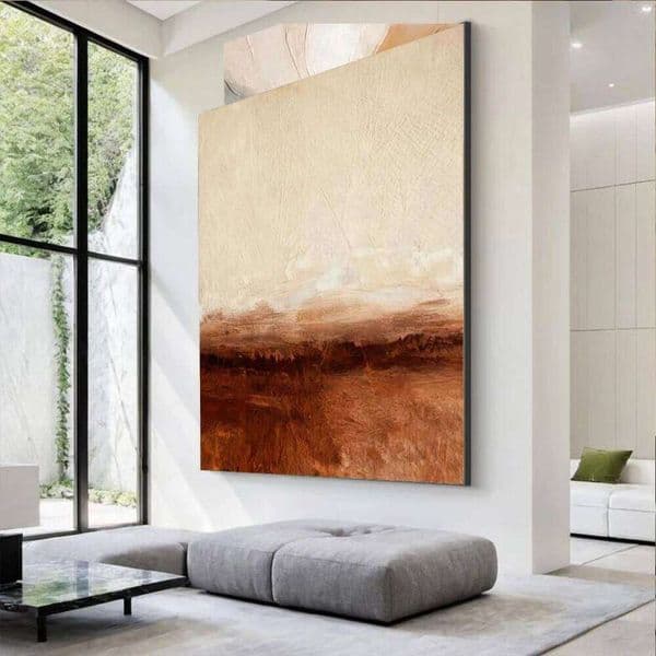 100% Handmade Abstract Oil Painting ins Horizon Landscape Wall Art Picture Big Mural for Home Living Room Decor on Canvas Image J260520