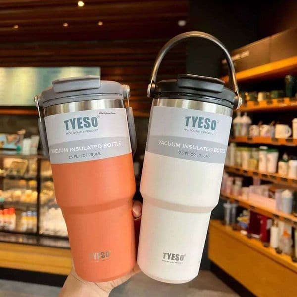 Tyeso Stainless Steel Coffee Cold And Hot Double-layer Insulated Tumbler Thermo Water Bottle Car Travel Mug Vacuum Cup 26Y0520