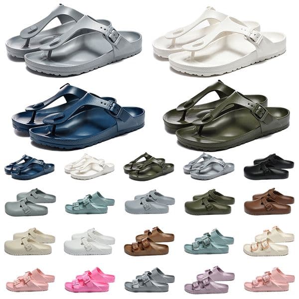 Free shipping Designer EVA Clogs Sandals Clog Slippers Cork Flat Fashion Summer Leather Slide Beach Casual Shoes Women Men