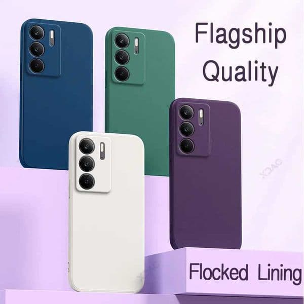 Original Square Liquid Silicone Phone Cases for Realme 14X Realme14X RMX5020 360 Cover Soft Protective Anti-drop Shockproof BagsZHR260520