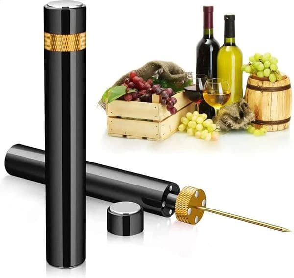 Red Wine Bottle Opener Air Pressure Pump The Grape Wine Bottle Opener Portable Stainless Steel Pin Easy Cork Remover Corkscrew 260519