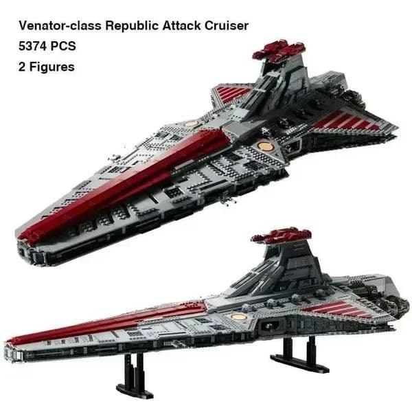 5374 PCS 75367 Gifts Collectors Edition Large Biggest Venator Class Republic Attacks Cruiser Building Blocks Bricks Toys AdtJ260520
