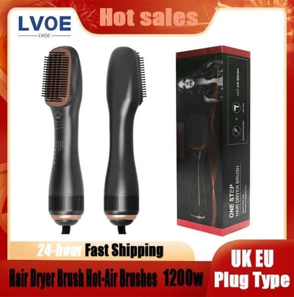3 In 1 Hairdryer Brush Overheating Protection Negative Ion Hair Straightener Fast Heating Lightweight Hair Straightening Tool T260520