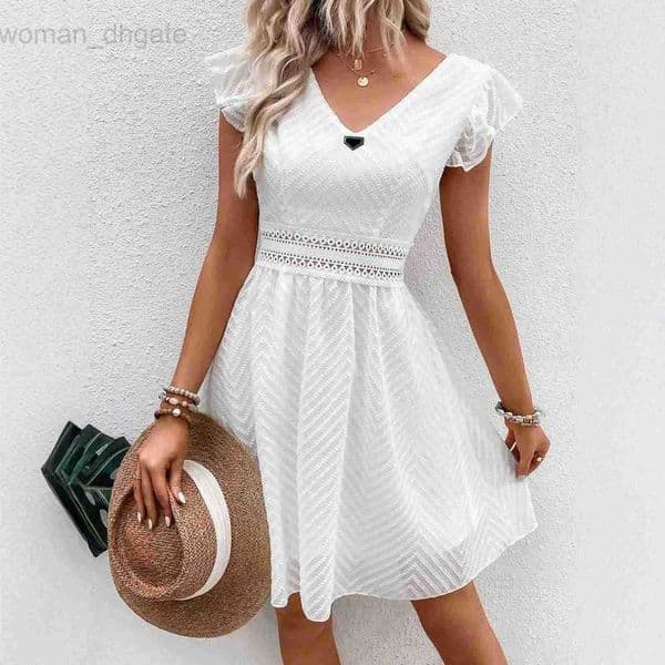 women's Basic & Casual Dresses designer Summer casual elegant vacation-style dress for women in light colors temu