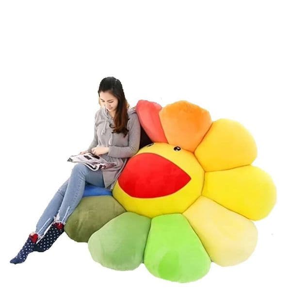 Luxury Designer Decor Super Big Sun Flower Pillow Soft Stuffed Toy Plush room Mats Meditation Cushion Floor Cushions Kids 2024 - Soft, Comfo 5
