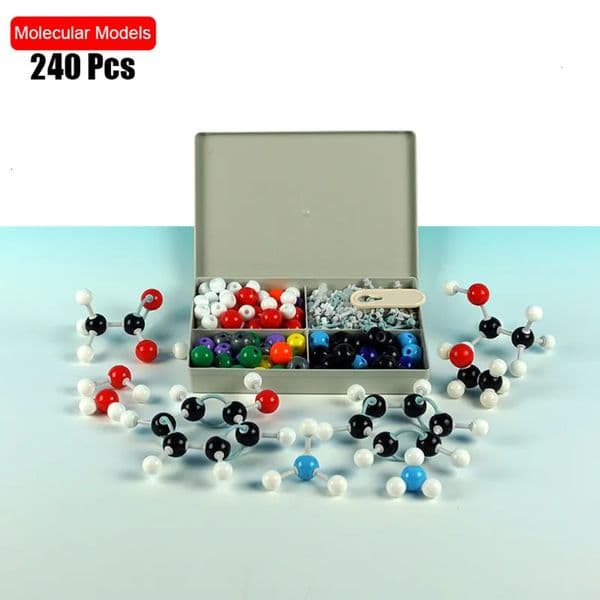 school Bulk Office Supplies Wholesale Other Electronic Components 240 Pcs Chemical Set Model Molecular Structure Kit And Organic Chemistry Atom Bonds Laborato 12