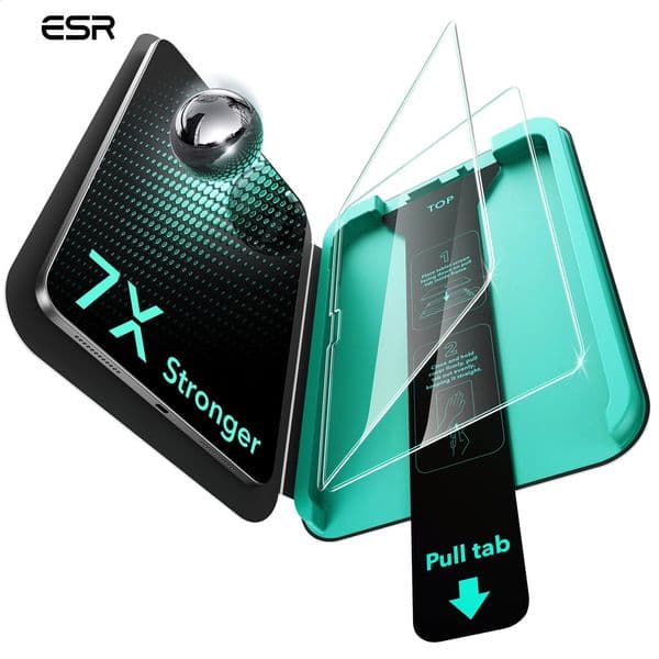 ESR 2 Pack Armorite Screen Protector for iPad Air 13/11 M4/M3/M2 iPad 12/11/10 GenPro 11/15/M4/129 Tempered Glass Film 260511