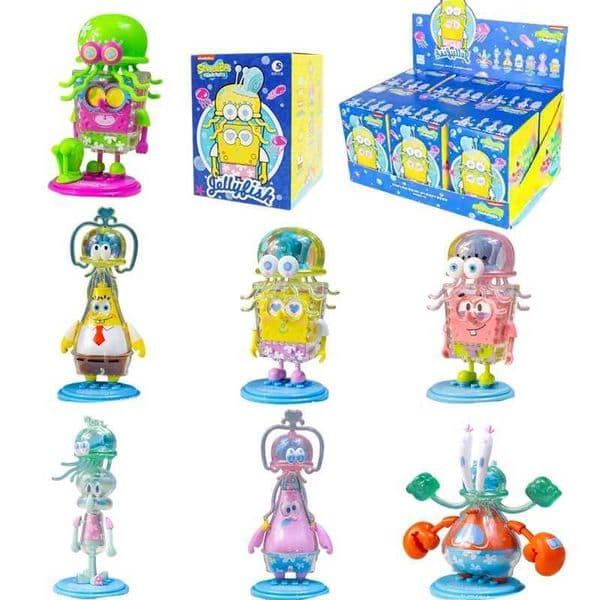 SpongeBob Squidward Tentacle Patrick Star Crab Jellyfish Series Action Figures Model Doll Blind Box Toys CHIldrens Gifts Z260520