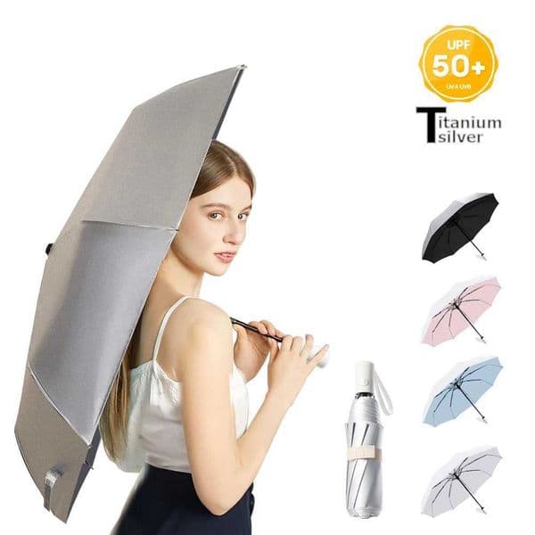 UV Umbrella Titanium UV Protection Sun Automatic Folding Windproof Umbrella Thick Strong Sunshade Umbrella for Rain Women Men C260520