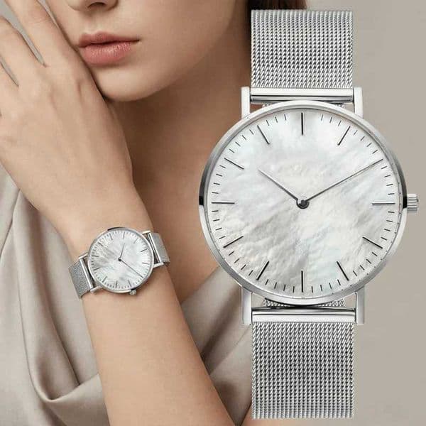 Minimalist Women Watch Luxury Metal Mesh Band Quartz Watches for Woman Fashion Ultra-thin Ladies Wristwatches Clock reloj mujerT260520