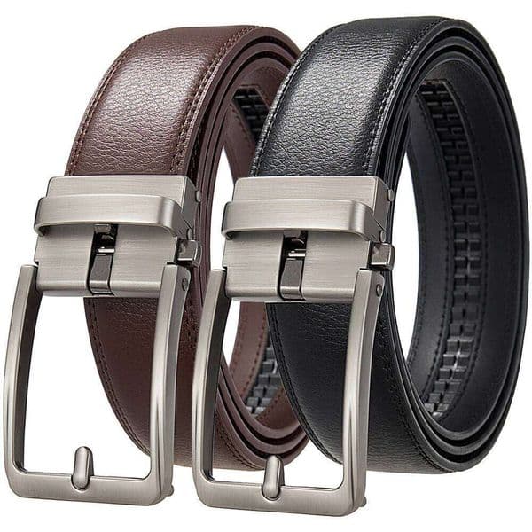 Men's Leather Fashion Automatic Buckle Cowskin Male Belts Luxury Designer Black Brown 3.5cm J260520