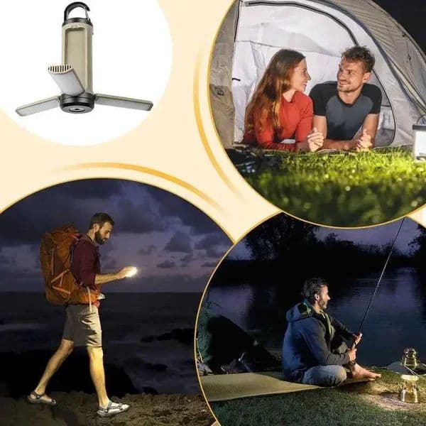 LY23 6 Modes Brightness adjustable Camping Lantern Portable hanging foldable Camping supplies 1200mAh outdoor emergency lantern L2605201