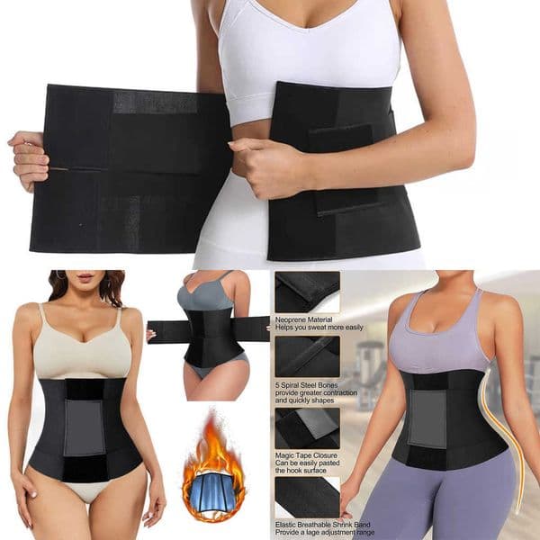 Body Shapewear Women Slimming Sheath Waist Trainer Body Shaper Flat Belly Cincher Sweat Workout Girdle Hot Modeling Belt Corset Z2605204BEE