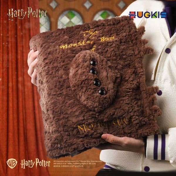 Official Harry Potter Plush Toy Magic Academy Merchandise Monster Book Pendant Monster Book Pillow Harry Potter Fan GiftL2605200J1U